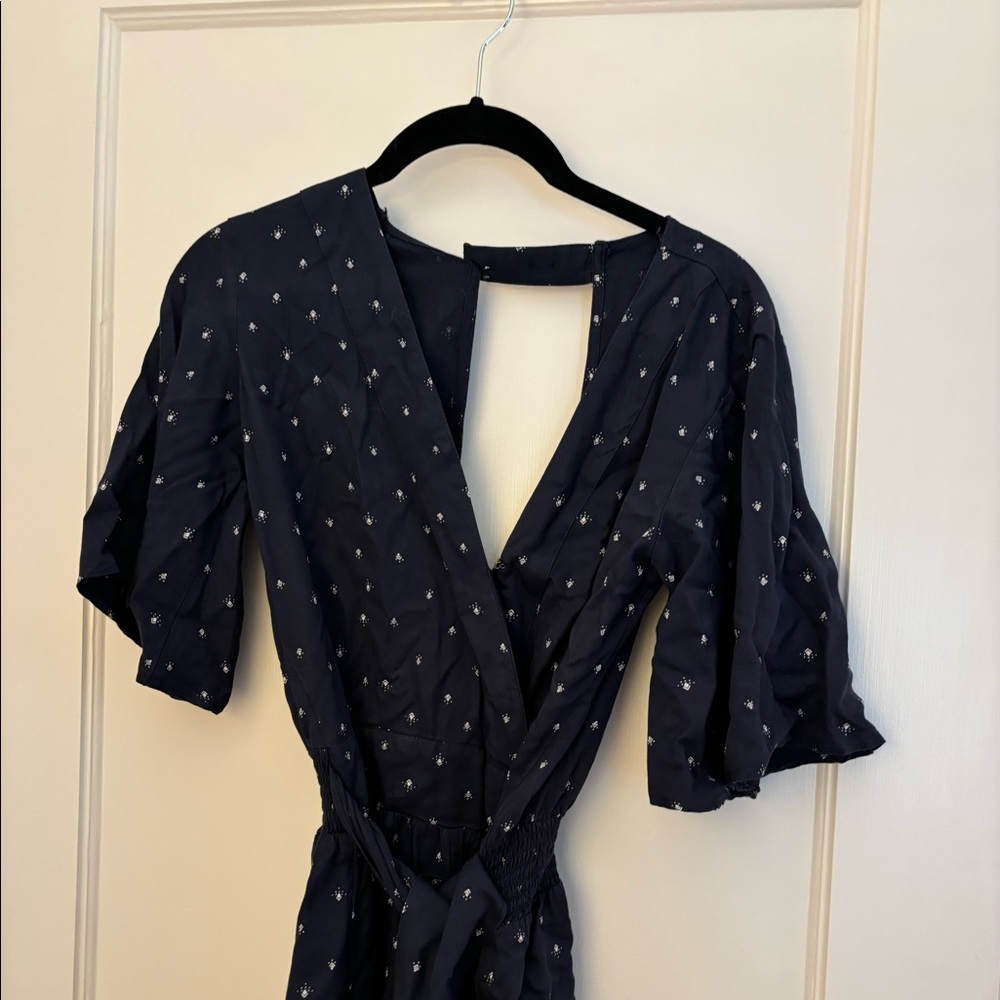 Romper with open back